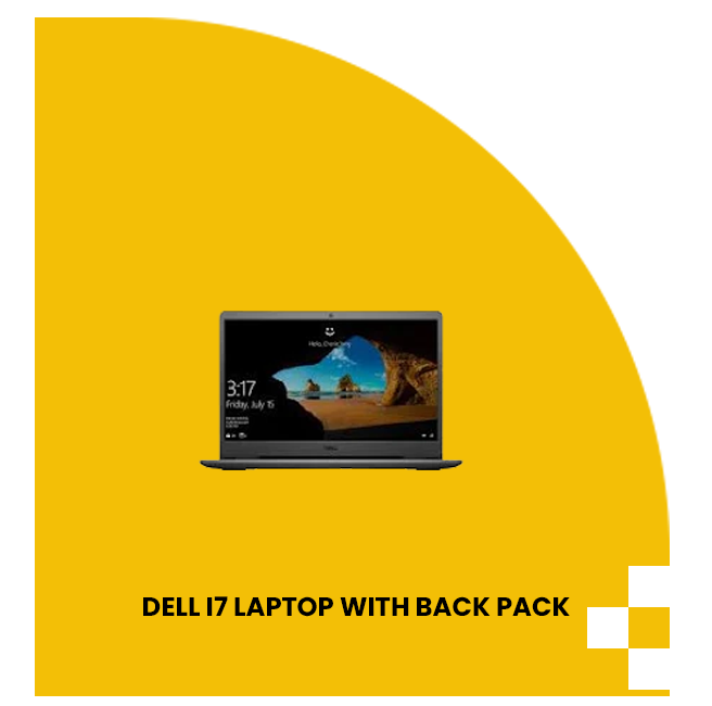 DELL i7 laptop with Back pack