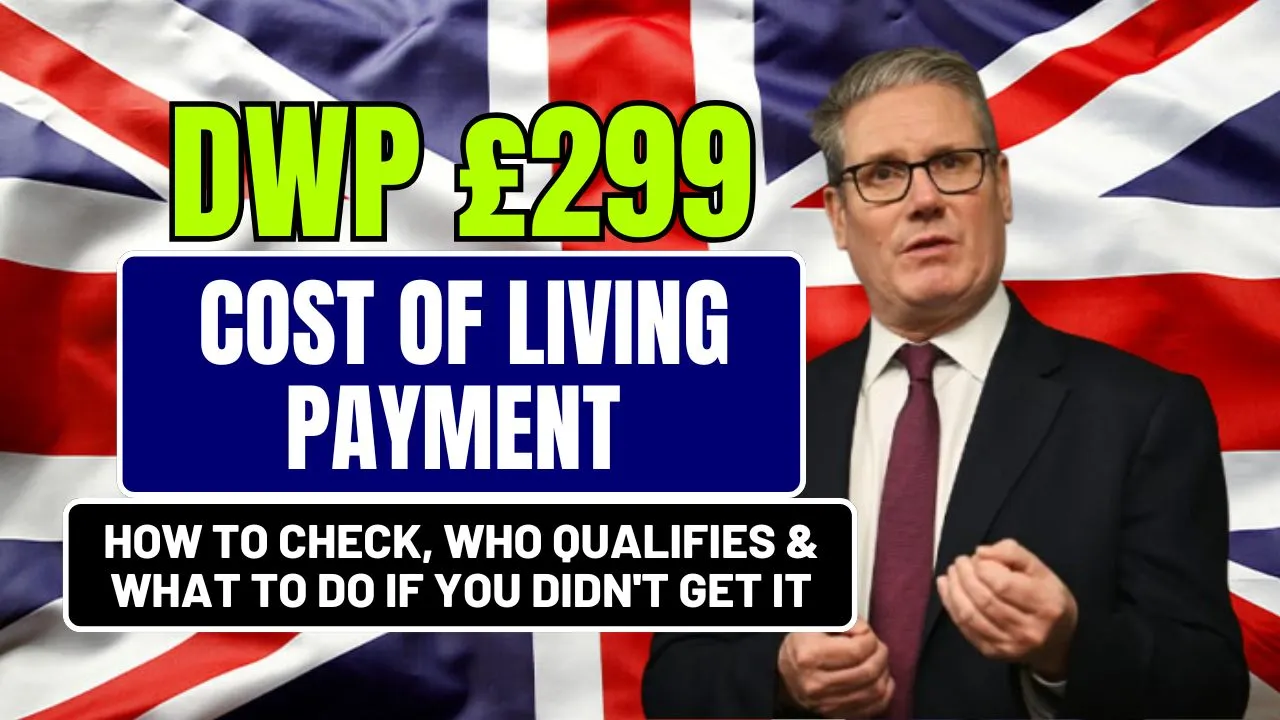DWP £299 Cost of Living Payment